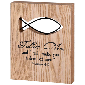 Tabletop Wire Plaque Follow Me