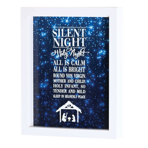 Framed Art Silent Night Holy Night