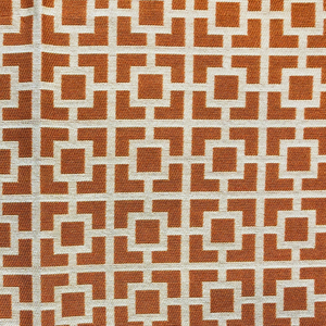 Plutus Uptown Orange and Ivory Luxury Throw Pillow