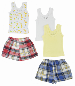 Bambini Boys Tank Tops and Boxer Shorts