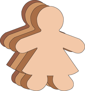 Girl Multicultural Creative Cut-Outs