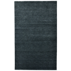4' X 6' Dark Gray Wool Hand Woven Area Rug