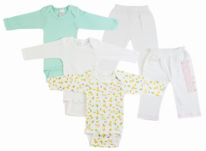 Bambini Infant Girls Long Sleeve Onezies and Track Sweatpants