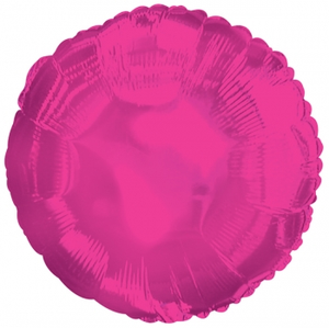 Hot Pink Round Mylar Balloon