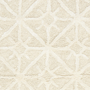 5' x 7' Brown and Ivory Geometric Hand Tufted Area Rug