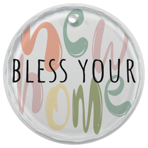 Glass Ornament Bless Your New Home