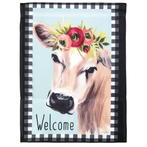 Welcome Cow Floral