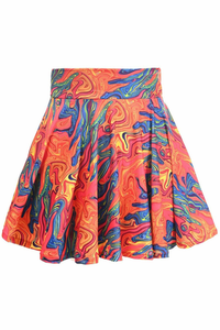 Tie-Dye Stretch Lycra Skirt