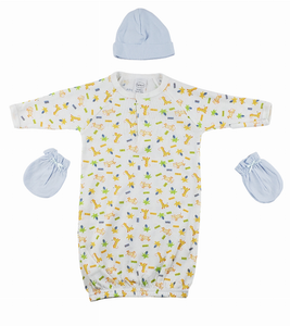 Bambini Gown, Cap and Mittens - 3 Piece Set