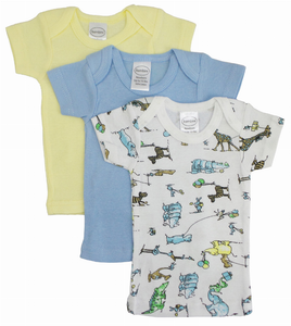 Bambini Printed Boys Short Sleeve Variety Pack