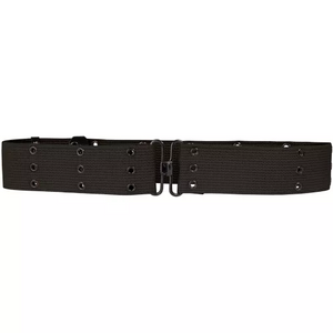 58" Pistol Belt-Metal Buckle - Black