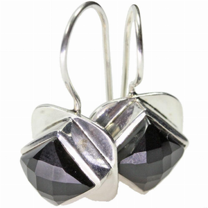 Black Onyx Base Balancing Dangle Earrings