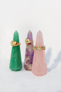 Monument Gemstone Ring Stacker