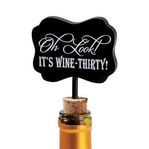 Wine Cork And Tag Oh Look Its Wine-Thirty