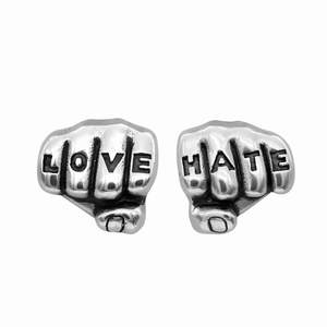 Love 'n' Hate Tattooed Hands Earrings