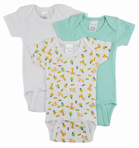 Bambini Short Sleeve One Piece 3 Pack