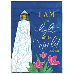 Flag Applique Lighthouse Jn 8:12
