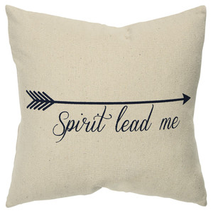 Black Taupe Canvas Spirit Lead Throw Pillow - 808230116641