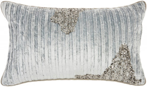 Periwinkle Embellished Lumbar Pillow - 4512822835075