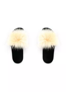 Faux Fur Slides