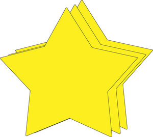 Star Single Color Super Cut-Outs