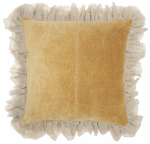 Wide Tasseled Marble Yellow Throw Pillow - 4512822829982 Wide Tasseled Marble Yellow Throw Pillow - 4512822829982
