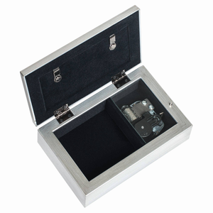 May God Bless You Petite Silver Tone Jeweled Music Box