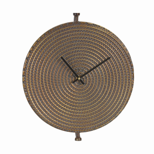 Wall Clock 14.75"D Iron 1 AA Battery, Not Included