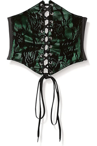 Lavish Lace Overlay Corset Belt Cincher