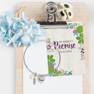 Friendship Promise Bangle Bracelet
