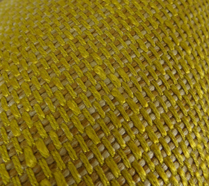 Plutus Deep Lemon Grass Metallic Citrine and Gold Handmade Luxury Pillow