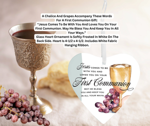 Glass Ornament First Holy Communion