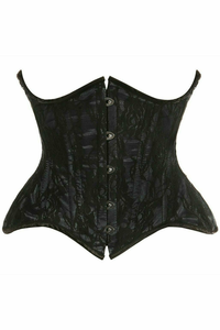 Top Drawer Lace Double Steel Boned Curvy Cut Waist Cincher Corset