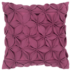 Magenta Plum Pinwheel Floral Down Throw Pillow - 808230114883