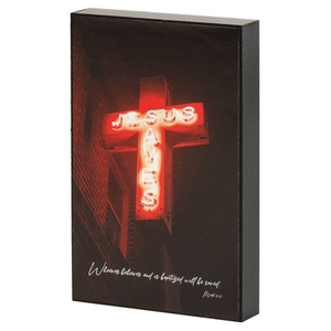 Jesus Saves Mark 16:16 Wall Plaque