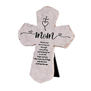 Tabletop Cross Mom Thank You 7H