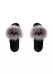 Faux Fur Slides