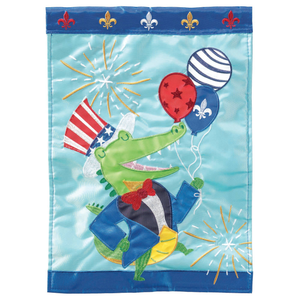 Uncle Sam Alligator Flag Poly Garden
