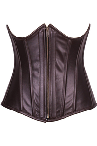 Top Drawer Faux Leather Underbust Corset