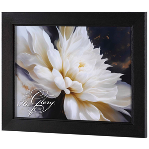 Framed Wall Art His Glory Is. 6:3 16x12