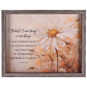Framed Wall Art Behold A New Thing