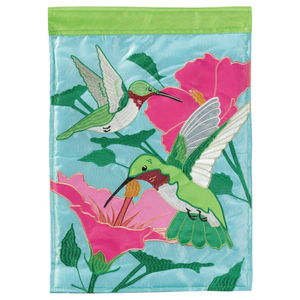 Hummingbirds Garden Flag