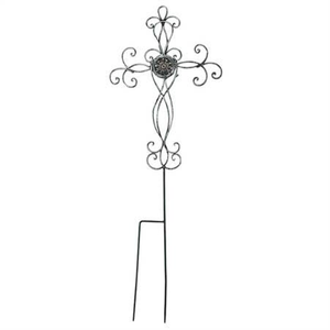 garden metal stake cross