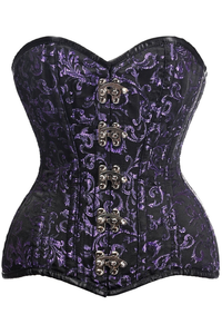 Top Drawer Curvy Brocade Double Steel Boned Overbust Corset