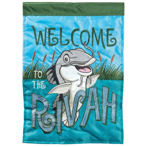 Welcome To The Riviah Flag Poly Garden