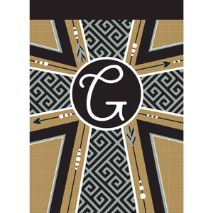 Garden Monogram G Cross Blap Flag