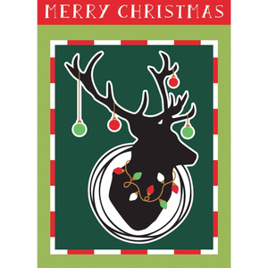 Christmas Deer Garden Flag