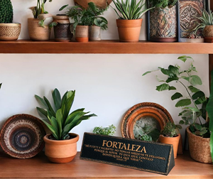 Plaque Spanish Fortaleza Josue 1:9