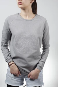 Gray Flower Sweatshirt