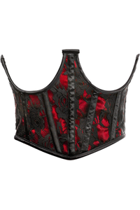 Lavish Lace Overlay Open Cup Waist Cincher